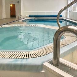 Spa pool and indoor swimming pool
